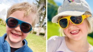 Norsk solbrilledesign til barna