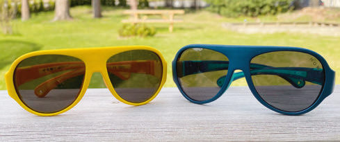 BESKYTTELSE: Mokki Click & Change er et nytt norskdesignet solbrillekonsept som beskytter barnas øyne.
